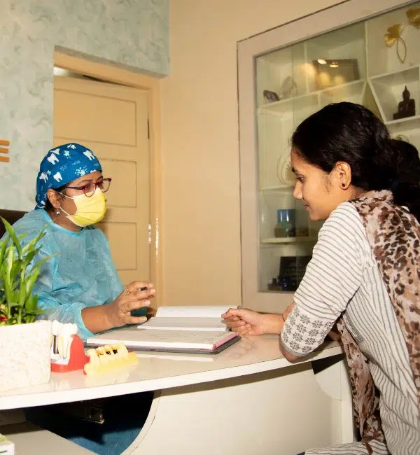 Dentistree Advanced Dental & Implant Center Dr Samreen Farrah Siddiqui with patient