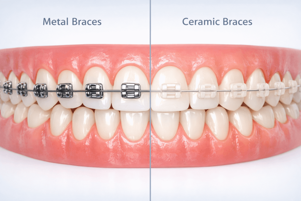 Ceramic Braces vs. Metal Braces