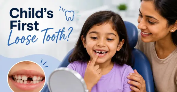 Childs First Loose Tooth