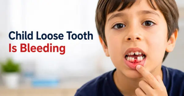 Child Loose Tooth Bleeding
